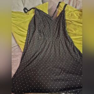 Torrid Black and White Polka Dot Chemise